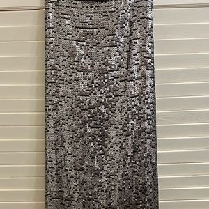 Ombré, Sequined long skirt.